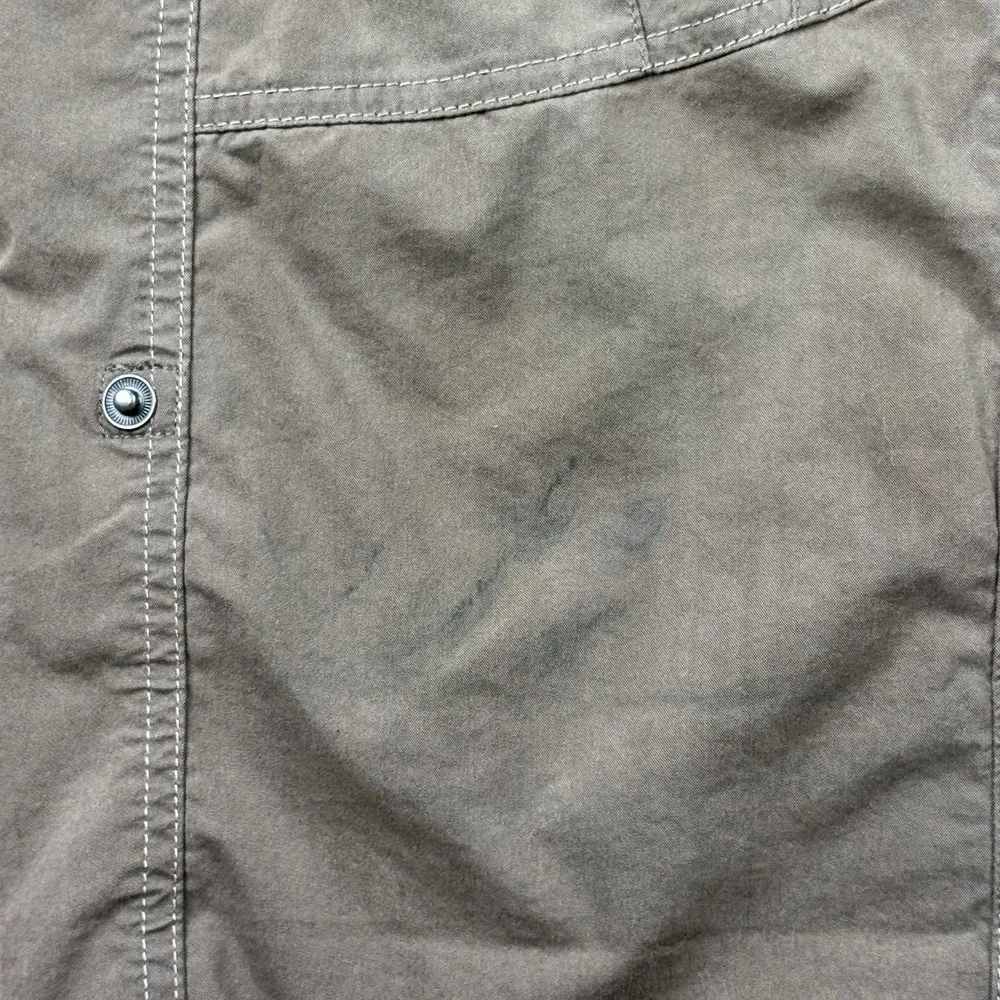 Kuhl Legendary Straight Leg Pant Women 16 Short Brown Outdoor Hiking Utility